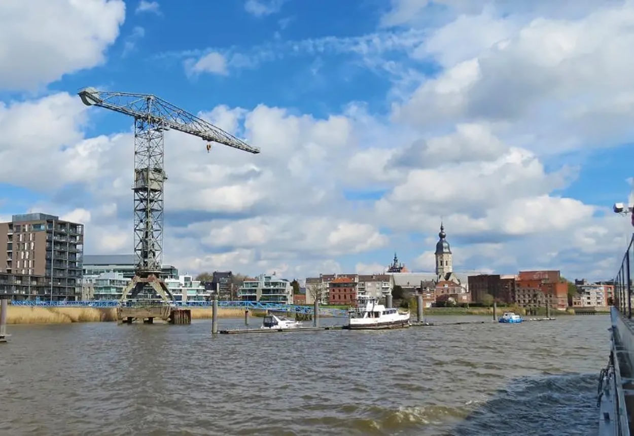 fotoreeks Vaart vanuit Bazel door het Nationaal Park Scheldevallei