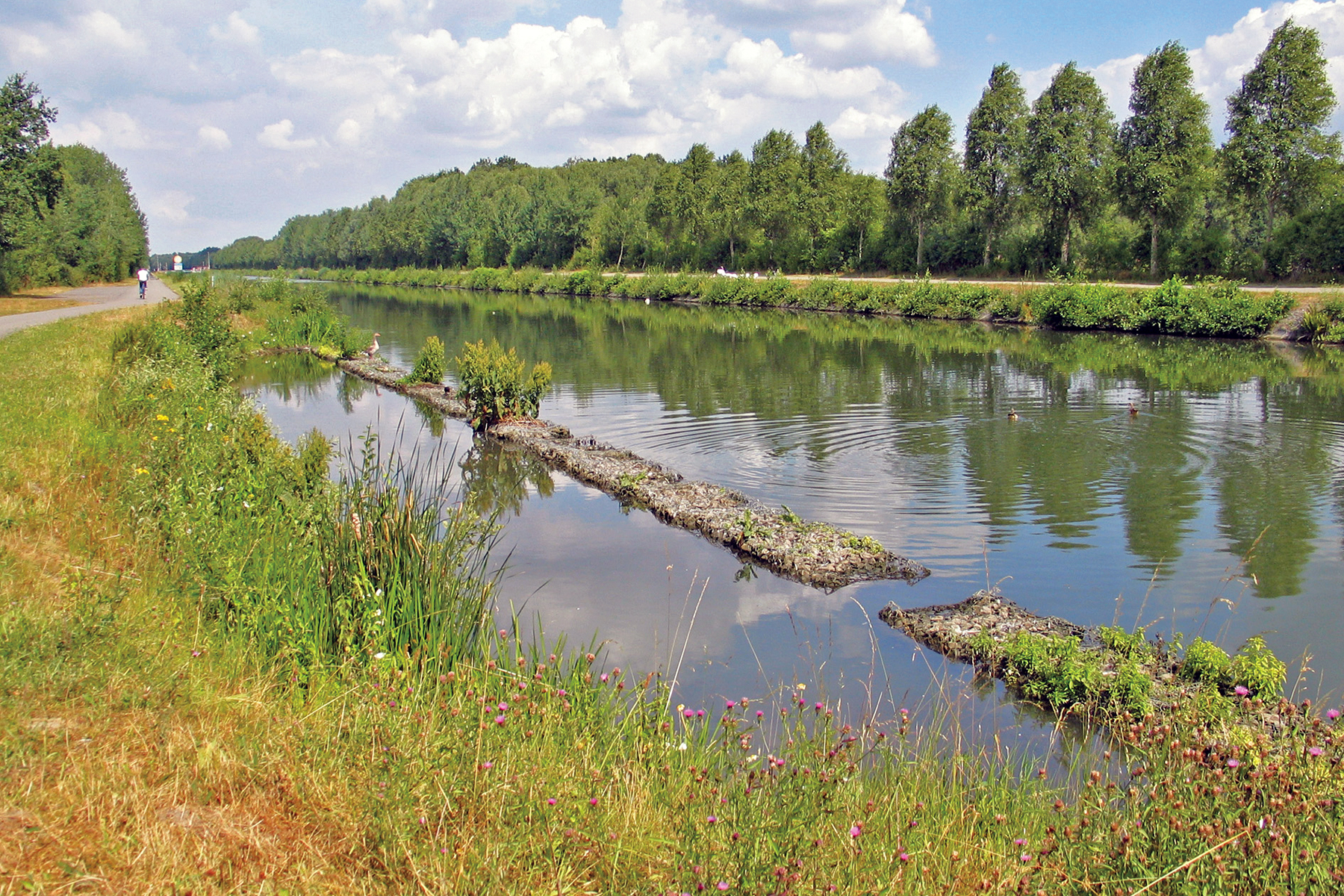 The peaceful canal Louvain-Dijle